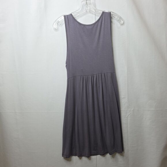 Charming Charlie Beaded Strapless Dress Gray Empire Waist L Casual Made in USA - Picture 2 of 8